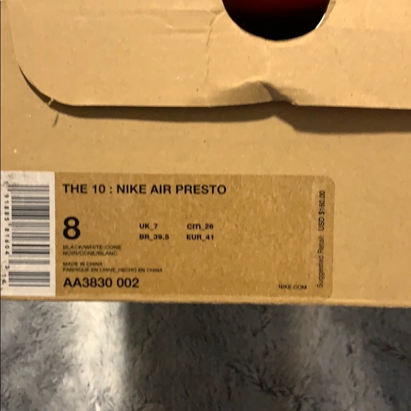 Nike Nike air presto’s off-white - Picture 7 of 8